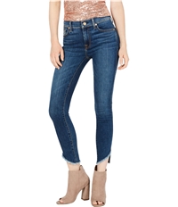 7 For All Mankind Womens Asymmetrical Skinny Fit Jeans, TW1
