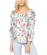 Sanctuary Clothing Womens Floral Ruffled Blouse, TW2