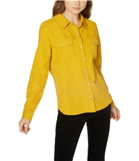 Sanctuary Clothing Womens Snap-Front Button Up Shirt