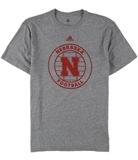 Adidas Mens Nebraska Football Graphic T-Shirt, TW1