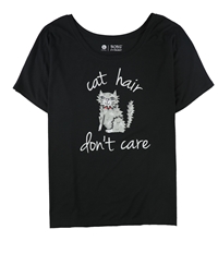 Skechers Womens Cat Hair Don't Care Graphic T-Shirt