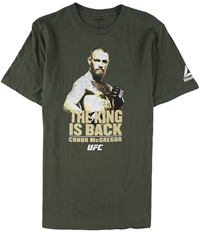 Reebok Mens The King Is Back Conor Mcgregor Ufc Graphic T-Shirt