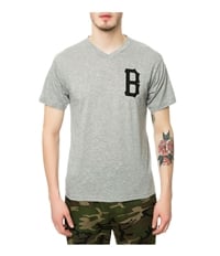 Black Scale Mens The B Logo V Neck Graphic T-Shirt, TW1