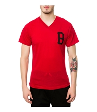Black Scale Mens The B Logo V Neck Graphic T-Shirt