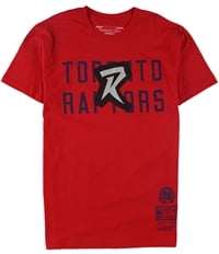 Mitchell & Ness Mens First Letter Stacked Graphic T-Shirt