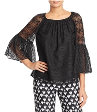 Le Gali Womens Lace Bell-Sleeve Pullover Blouse, TW2