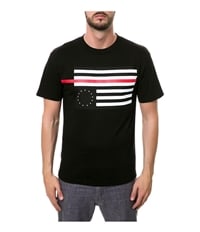 Black Scale Mens The Rebel Red Flag Graphic T-Shirt, TW1