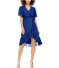 Calvin Klein Womens Chiffon High-Low Dress