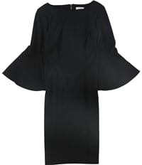 Calvin Klein Womens Bell Sleeve Sheath Dress, TW1
