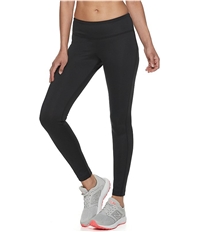Reebok Womens Solid Tight Compression Athletic Pants