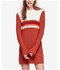 Free People Womens Colorblock Sweater Dress, TW2