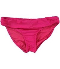 Kenneth Cole Womens Pink Solid Banded Bikini Swim Bottom