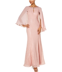 Slny Womens Lace Gown Dress, TW3