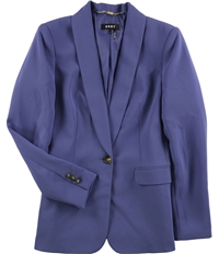 Dkny Womens Solid One Button Blazer Jacket, TW1