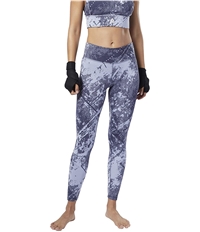Reebok Womens Combat Jacquard Lux Bold Yoga Pants