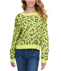 Dkny Womens Leopard Print Pullover Sweater
