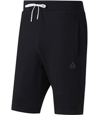 Reebok Mens Les Mills Twill Athletic Workout Shorts