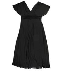 Ever-Pretty Womens Solid Pleated Maxi Dress