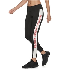 Reebok Womens Linear Logo Tights Athletic Jogger Pants