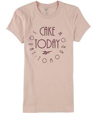 Reebok Womens Cake Today Squat Tomorrow Graphic T-Shirt, TW2