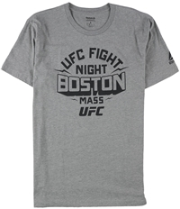Reebok Mens Ufc Fight Night Boston Mass Graphic T-Shirt