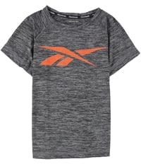Reebok Boys Lit Space-Dye Jersey Graphic T-Shirt