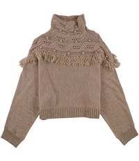 Rachel Zoe Womens Fringe Pullover Sweater