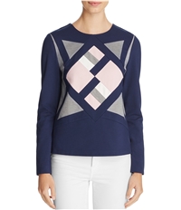 Finity Womens Geometric Scuba Sweater