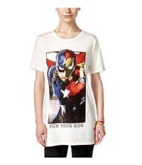 Mighty Fine Womens Avengers Pick Your Side Graphic T-Shirt