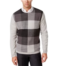 Ryan Seacrest Mens Plaid-Front Pullover Sweater