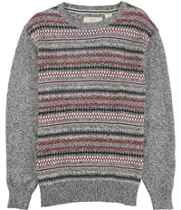 Weatherproof Mens Fair Isle Stripe Knit Sweater