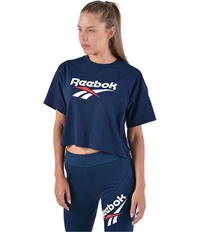 Reebok Womens Classics Vector Crop Graphic T-Shirt