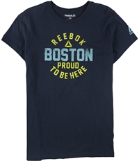Reebok Womens Boston Proud To Be Here Graphic T-Shirt