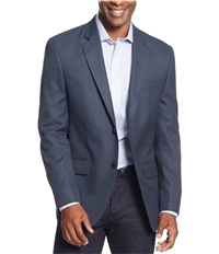 Andrew Fezza Mens Classic-Fit Check Two Button Blazer Jacket