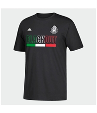 Adidas Mens Mexico Blackout Graphic T-Shirt