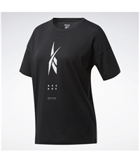 Reebok Womens Edgeworks Vertical Logo Graphic T-Shirt, TW2