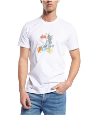 Reebok Mens Tom And Jerry Birthday Graphic T-Shirt