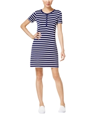 G.H. Bass & Co. Womens Striped Shirt Dress, TW2