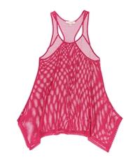 Francesca's Womens Mesh Racerback Cover-Up Swimsuit