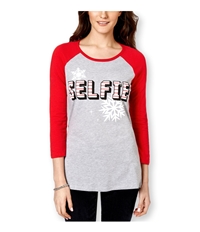 Pretty Rebellious Clothing Womens Selfie Baseball Graphic T-Shirt