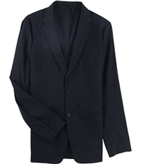 Theory Mens Solid Stretch Two Button Blazer Jacket