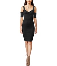 Minkpink Womens Cold-Shoulder Bodycon Sweater Dress