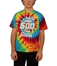 Indy 500 Mens Tie-Dye Graphic T-Shirt
