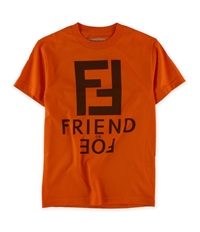 Suvas Mens Friend Or Foe Logo Graphic T-Shirt
