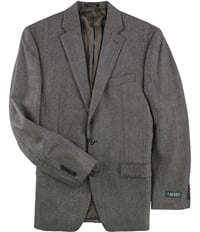 Ralph Lauren Mens Herringbone Two Button Blazer Jacket, TW7