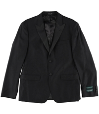 Ralph Lauren Mens Classic-Fit Black Paisley Two Button Blazer Jacket