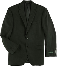 Ralph Lauren Mens Mini-Grid Two Button Blazer Jacket