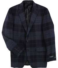 Ralph Lauren Mens Plaid Two Button Blazer Jacket, TW11