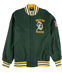 Starter Mens Green Bay Packers Varsity Jacket, TW2