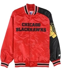 Starter Mens Chicago Blackhawks Varsity Jacket, TW2